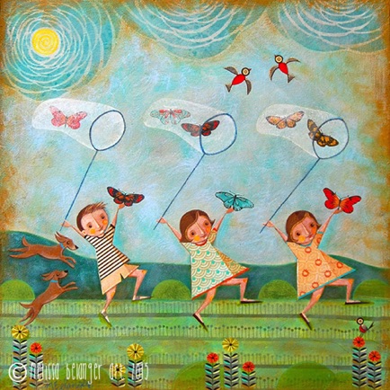 "The Butterfly Gatherers" 2015
30"x30" "The Butterfly Gatherers" 2015
30"x30"
